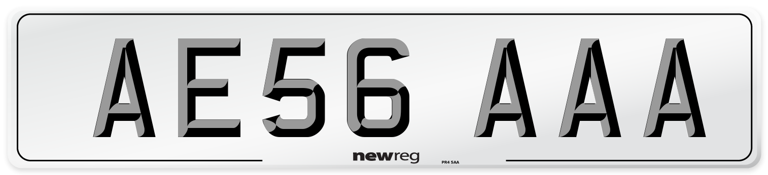 AE56 AAA Number Plate from New Reg